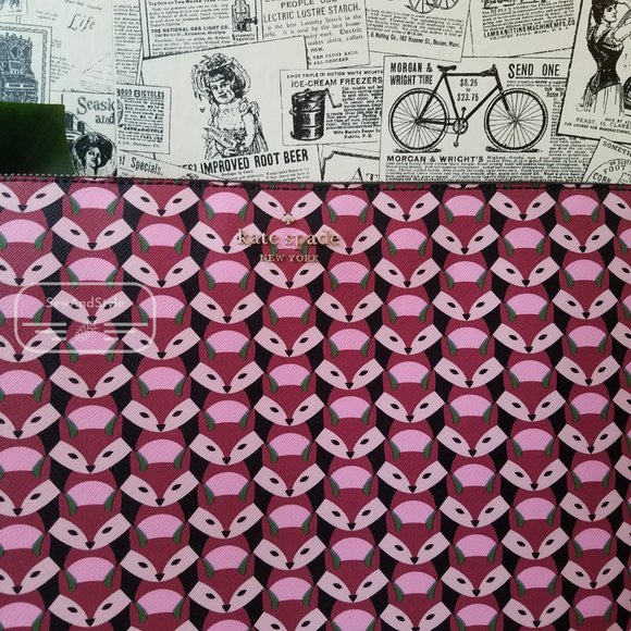 Kate Spade Fox Glove Laptop Case Sleeve Pink - Picture 3 of 8